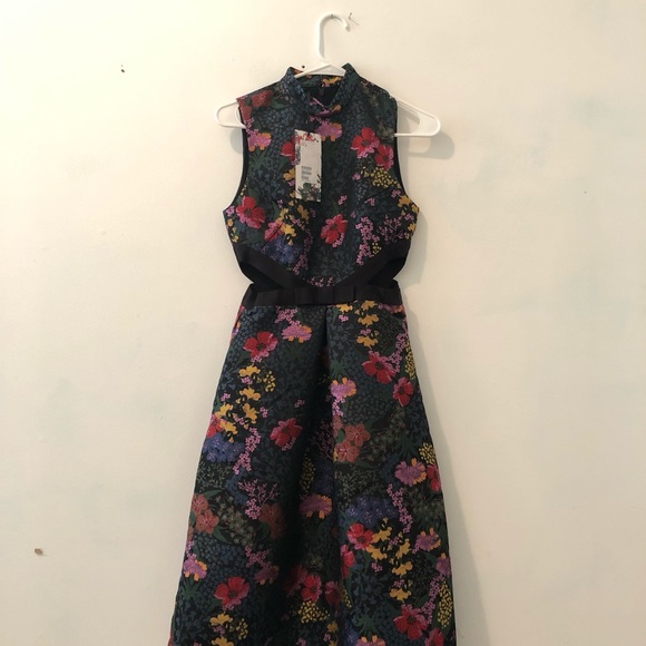 Erdem x H&M Floral Jacquard Dress sz 6 - Picture 3 of 8